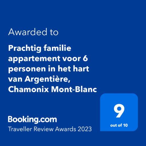 Prachtig Familie Appartement Voor 6 Personen In Het Hart Van Argentiere, Chamonix Mont-Blanc Eksteriør billede